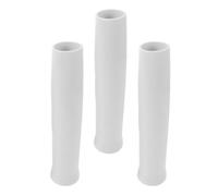 ROMISBABA 3Pcs White Fishing Rod Holder Sleeves Plastic Insert Caps UV Resistant Boat Rod Protector Covers for Yachts Marine Fishing Gear