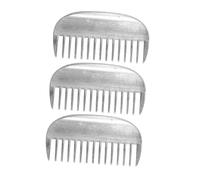 ROMISBABA 3pcs Wide Tooth Pet Comb for Cats Dogs Horses Polished Surface Grooming Hair Brush with Static Reduction Comfortable Handle for Removing Tangles Loose Hair and Dead Skin