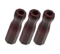 ROMISBABA 3pcs Wooden Foosball Handles Non-slip Table Soccer Replacement Grips Solid Wood Octagon Rod End Caps Table Football Accessories