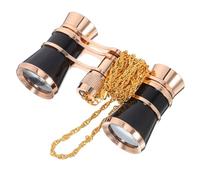 ROMISBABA 3x25 Full Metal Night Vision Binoculars Portable Mini Telescope Wide-angle View Chain for Adults Theater Opera Bird Watching Outdoor Use Black