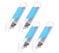 ROMISBABA 4 Boxes Stainless Steel Insect Pin Set for Specimen Collection with Plastic Vials, Butterfly and Moth Pinning Tools for School and Outdoor Entomology Use