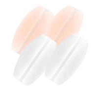ROMISBABA 4 Pairs Cushion Pads Non Skid Shoulder Pads for Women Comfortable with Slip Design Transparent and Skin Tone for Daily Wear