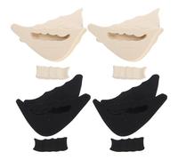 ROMISBABA 4 Pairs Eva Reusable High-Heeled Shoe Tip Pads, Comfortable and Warm Toe Filler Inserts to Reduce Buffer When Walking, for Protecting and Supporting Front Foot