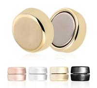 ROMISBABA 4 Pairs Scarves Pins Magnetic Hijab Pins Elegance Alloy Electroplated Surface Easy to Use for Women Evening Parties round Shape