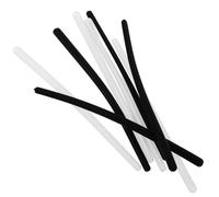 ROMISBABA 4 Pairs Silicone Glasses Temple End Tips Anti-slip Eyeglass Ear Pads Soft Ear Sock Hooks for Thin Metal Frames Black and Translucent Eyewear Accessories