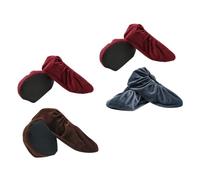 ROMISBABA 4 Pairs Skid Shoes Covers Thickened Non Slip Sole Protectors Comfortable Fit Indoor Use Random Colors Random Color