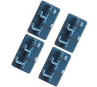 ROMISBABA 4 Pcs Rotating Abs Four Claw Hanging Hooks Self-Adhesive Wall Mounted Organizers for Home and Office, for Belts and Umbrellas, Space-Saving Design