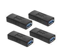 ROMISBABA 4 Pcs USB Female to Female Coupler Extender Adapter Compact Portable Connector for Extending USB Connections in Office Home Travel Reliable