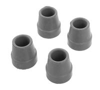 ROMISBABA 4 Pieces 16mm Grey Rubber Tips for Quad Canes Non-Slip Crutch Rubber Feet Cane Stabilizer Base Walking Stick Replacement Pads for Elderly Mobility Support