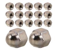 ROMISBABA 400pcs Metal Hexagon Cap Nuts for Eyeglass Frames and Glasses, 1.4mm Stainless Iron Nuts with Scratch Protection and Reduced Lens Movement, for Commuting and Office Use