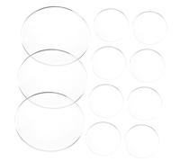 ROMISBABA 40pcs Double Convex Magnifying Glass Lens Set Pmaa Material for Reading Books Maps Jewelry Inspection Science Exploration and Computer