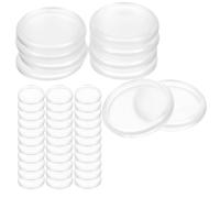 ROMISBABA 44Pcs White 28Mm Plastic Discbound Expansion Discs Round Binder Rings Loose Leaf Binding Buckles for Notebook Planner Binding Office Use