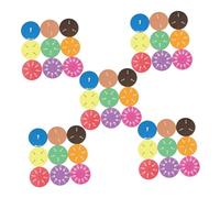 ROMISBABA 45pcs EVA Fraction Circles Math Manipulatives Montessori Visual Learning Tools for Fraction Instruction Group Activities Home School Teaching Resources