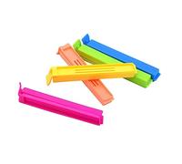 ROMISBABA 48pcs Plastic Food Bag Seal Clips Fast Sealing Clamp for Snack and Food Bags Colorful Fresh Keeping Clips Suitable for Home Kitchen and Freezer Use Random Color