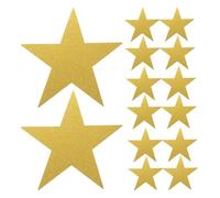 ROMISBABA 48pcs Star Cutouts for Classroom Wall Decor DIY Craft Projects for Bulletin Board Decorations Easy to Use Glitter Paper Stars for Creative Drawing and Artistic Expression