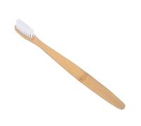 ROMISBABA 4pcs Bamboo Charcoal Toothbrush with Comfortable Grip Handle Low-Carbon Tooth Brush Disposable for Plaque Removal and Healthy Gums White Bristles