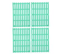 ROMISBABA 4PCS Bunny Feet Pads Plastic Rabbit Flooring Mat with Non-slip Bumps for Paw Protection Thick Cage Resting Cushions DIY Cuttable Fit for Small Animal Cages and Litter Trays