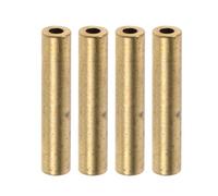 ROMISBABA 4pcs Copper Tube Connectors for Refrigerator Door Spring Replacement, 3x15mm Straight Copper Pipe Fittings for Fridge Divider Repair and Support Mechanism