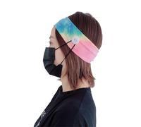 ROMISBABA 4pcs Cotton Headbands with Buttons, Soft Breathable Narrow Hairbands That Hold Hair in Place, Assorted Colours for Everyday Wear and Yoga Sports Activities
