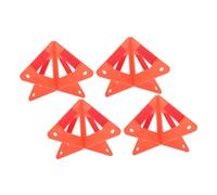 ROMISBABA 4pcs Emergency Roadside Safety Triangles High Reflective Plastic Warning Signs Vehicle Breakdown Kit for Increased Visibility and Roadside Protection