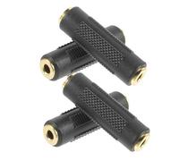 ROMISBABA 4pcs Female to Female Audio Microphone Adapter Connectors Stereo Jack for Headphone Cable Gender Changers Stable Transmission for Computer and Audio Equipment