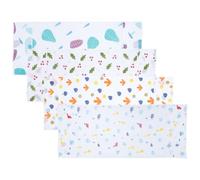 ROMISBABA 4pcs Fridge Covers with Side Storage Bags Dust Resistant Refrigerator and Washing Machine Protection Stitching Suitable for Single Door Appliances Home Supply Organizer