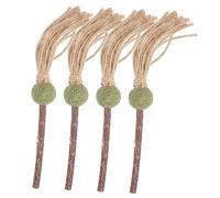 ROMISBABA 4pcs Funny Cat Stick Catnip Cat Teaser Toy for Kitten Dental Care Chew Toy Home Playtime Activity