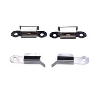 ROMISBABA 4pcs Heated Bed Clips for Printer Glass Platform Stainless Steel Retainer Fixing Clamp with Front and Back Glass Holders Stable Hot Bed Fixing for Ender Models