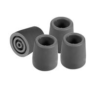 ROMISBABA 4pcs Heavy Duty TPR Walker Accessory Tips with Aluminum Insert Non-Slip Replacement for Walking Canes and Shower Chairs Enhanced Stability Furniture Slider Pads