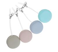 ROMISBABA 4pcs Macaron Screen Cleaner for Car Display Portable Mobile Phone Lens Cleaning Wipes Electronic Devices Glasses Cleaner Cloth Keychain for Phone Cleaning