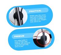 ROMISBABA 4Pcs Magnetic Cable Clips Silicone Cable Organizer Cord Holder for Electronics and Charging Cords Desk Wire Management Black