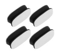 ROMISBABA 4pcs Magnetic Remote Control Holder Wall Mount with Self-adhesive Backing, Silicone and Magnet Material, Secure and Stable Tv Remote Organizer Bracket for Living Room and Homes