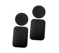ROMISBABA 4pcs Matte Black Phone Case Mount Magnets with Adhesive Metal Plates for Magnetic Car Holders Lightweight Phone Magnet Stickers for Secure Driving