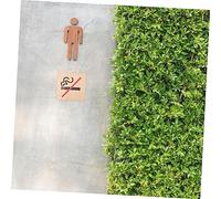 ROMISBABA 4pcs No Smoking Warning Signs Wood Boards Public Reminder Hotel Safety Notice for Restaurants Schools Offices Clubs Fade Resistant Design