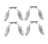 ROMISBABA 4Pcs Non-Slip Silicone Eyeglass Nose Pads for Adults and Soft Skin-Friendly Nose Cushions Compatible with Frames Bridge Pads Prevent Slipping and Enhance Comfort