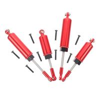 ROMISBABA 4pcs Rc Car Shock Absorbers Replacement Part with Sturdy Aluminum Alloy Shell Design Hydraulic Damper Buffer for Rc Car Model Rear and Front Suspension