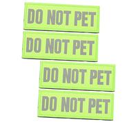 ROMISBABA 4pcs Reflective Service Dog Patches for Harness Do Not Pet Dog Decorations for Safety Comfortable High-grade Material Easy to Wear for Daily and Special Occasions