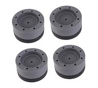 ROMISBABA 4pcs Shockproof Booster Pad for Washing Machine Grey Skid Design Use As Fridge Lifting Mat Washing Machine Feet Mat to Reduce Vibration and Absorption for Uneven Floors