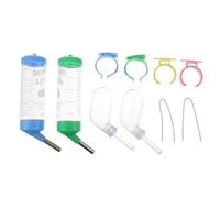 ROMISBABA 4pcs Small Pet Drinking Bottles for Hedgehogs and Hamsters, Plastic Water Bottles with Leak Prevention and Easy Level Observation, for Rabbits and Guinea Pigs in Cages