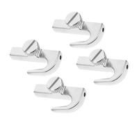 ROMISBABA 4pcs Stainless Steel Picture Hanging Kit with Versatile Hooks for Organizing Pictures and Trousers, Sleek Silver Design for Exhibition and Personal Use