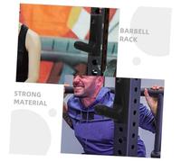 ROMISBABA 4Pcs Wall Mounted Barbell Rack Material Fitness Equipment Holder for Dumbbell Rods Storage Space-saving Gym Organizer for Home Workout