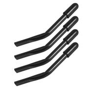 ROMISBABA 4Pcs Wheelchair Brake Handle Extensions with Curved 210Mm Tubes, Black Cap Brake Lever Extenders for Manual and Power Wheelchairs, Mobility Accessories for Elderly and Disabled