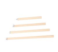 ROMISBABA 4pcs Wooden Bird Perches Bird Cage Pole Parrot Standing on A Pole Ergonomic Design Attractive Wood 11.79x0.55x0.55in Birdcage Accessories with Screws for Parakeet