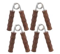 ROMISBABA 4pcs Wooden Hand Gripper Strengthener Ergonomic Hand Exerciser for Finger Flexibility Wrist Trainer Forearm Workout Portable Fitness Tool for Musicians Students and Professionals