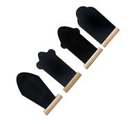 ROMISBABA 4pcs Wooden Tombstone Blackboards Double Sided Desktop Boards for DIY Decoration Note Writing Signage and Memo Display Creative Table and Reminder Boards