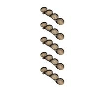 ROMISBABA 5 Pcs round Vintage Copper Hair Clips Lightweight Portable Hair Accessories for Women Elegant Headdress Suitable for Valentine's Day Banquet