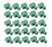ROMISBABA 50 Pcs Pitch Pin Screw Terminal Connectors Green Pcb Electrical Accessories for Electronics Instruments Plastic Guide with Excellent Conductivity and Rust Resistant Plated Surface