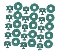 ROMISBABA 50 Sets Greenhouse Fixing Clips with Washers Lightweight Aluminum Plant Hangers for Greenhouse Insulation Netting Easy Twist Installation No Tools Required for Flower Basket
