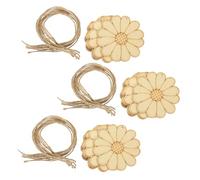 ROMISBABA 50 Sets Wooden DIY Cutout Slices Double-Sided Graffiti Wood Blanks for Creative Crafting Home Decoration Sturdy Natural Texture Unfinished Wood Discs