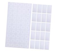 ROMISBABA 50 Sheets PVC Hole Punch Reinforcement Stickers Tear Resistant Adhesive Labels for Loose Leaf Paper Binder Hole Protectors for Office Files Calendars and Recipe Books